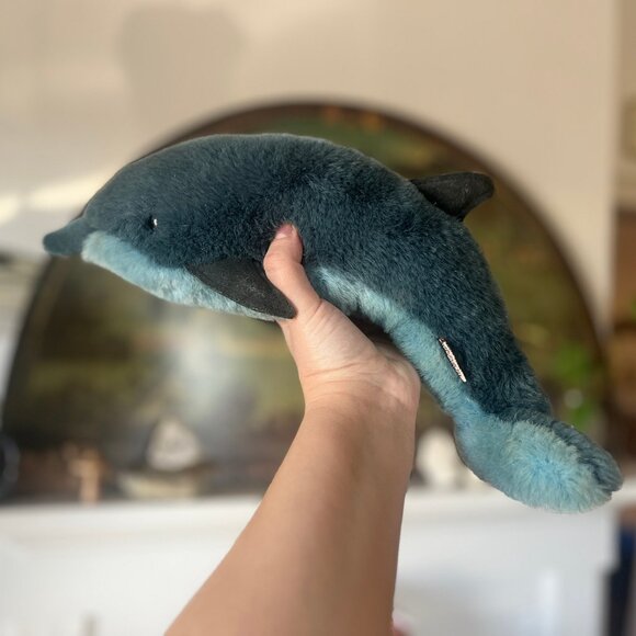 Vintage 1986 Rare Gund Blue Dolphin - Picture 10 of 12